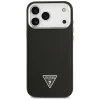 iPhone 17 Pro Guess Grained Triangle Logo MagSafe tok fekete, thumbnail