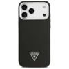 iPhone 17 Pro Max Guess Grained Triangle Logo MagSafe fekete tok thumbnail