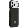 iPhone 17 Pro Max Guess Grained Triangle Logo MagSafe fekete tok thumbnail