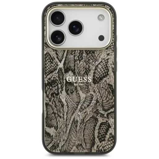 iPhone 17 Pro Guess Python mintás MagSafe tok Barna - 3