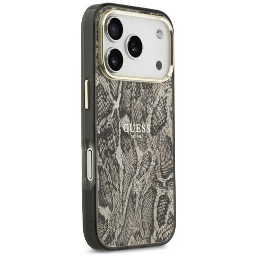 iPhone 17 Pro Guess Python mintás MagSafe tok Barna - 4