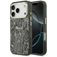 iPhone 17 Pro Guess Python Mintájú MagSafe tok Fekete