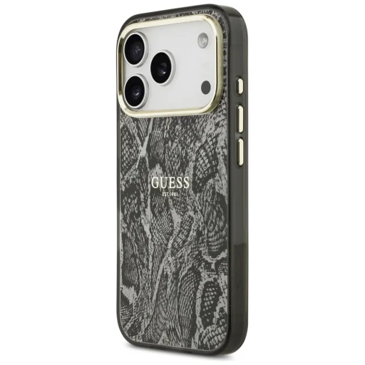 iPhone 17 Pro Guess Python Mintájú MagSafe tok Fekete - 2