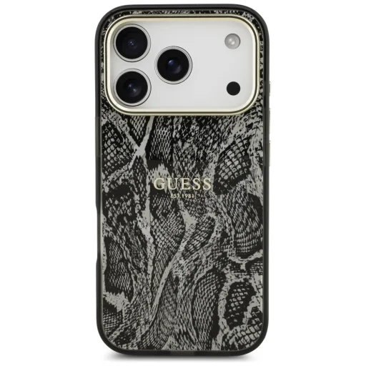 iPhone 17 Pro Guess Python Mintájú MagSafe tok Fekete - 3