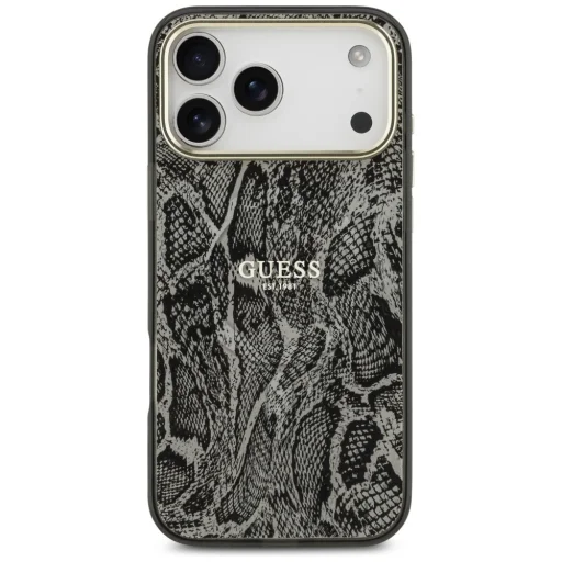 iPhone 17 Pro Max Guess Python Mintás MagSafe tok Fekete - 3