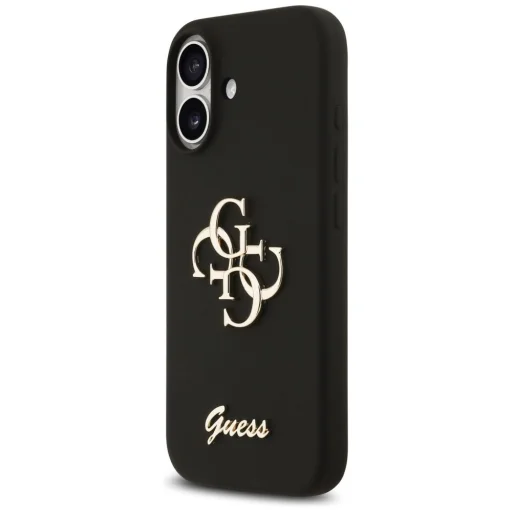 iPhone 17 Guess Szilikon Big 4G Script tok fekete - 2