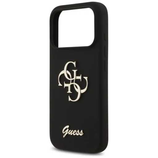 iPhone 17 Pro Guess Silicone Big 4G Script tok fekete - 6