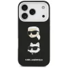 iPhone 17 Pro Karl Lagerfeld FW Grained Karl & Choupette Fejek Brossok & Logó Fekete tok thumbnail