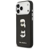 iPhone 17 Pro Max Karl Lagerfeld FW Grained Karl & Choupette Fejek és Logó Fekete tok - 2