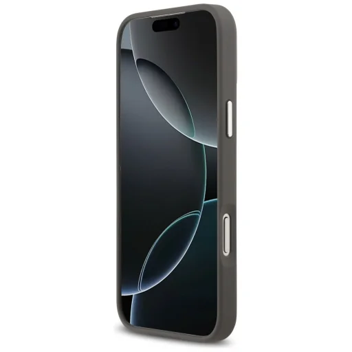 iPhone 17 Pro Max Karl Lagerfeld FW Grained Karl & Choupette Fejek Tűk & Logo Szürke tok - 5