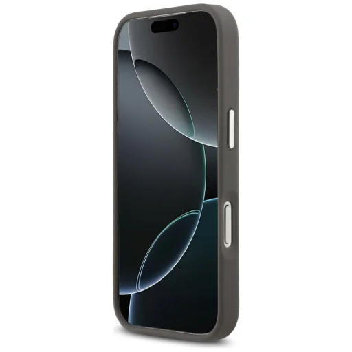 iPhone 17 Pro Karl Lagerfeld FW Grained Karl & Choupette Heads Pins & Logo szürke tok - 5