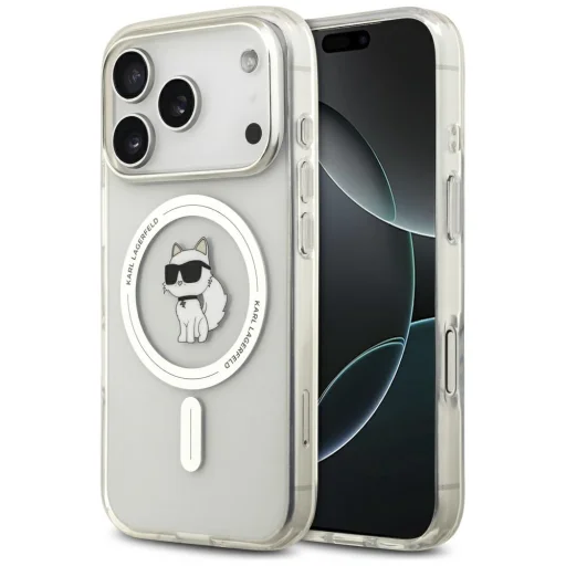 iPhone 17 Pro Max Karl Lagerfeld IML Choupette MagSafe puzdro Priehľadné - 1