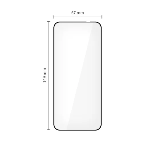 Motorola Edge 50 Neo / 60 Neo üvegfólia Tech-Protect Glass Fit+ 2-pack fekete - 2