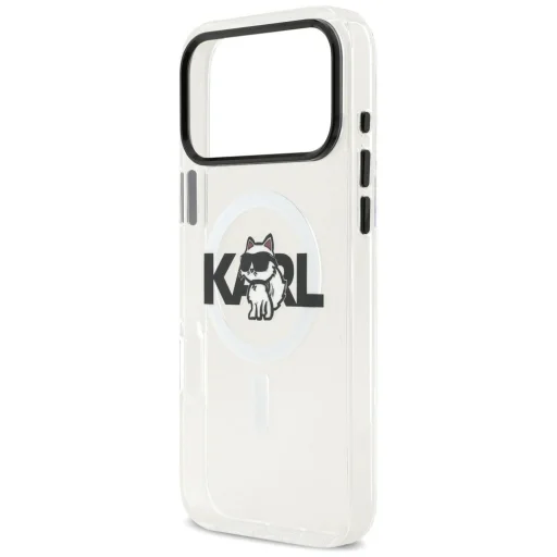 iPhone 17 Pro Karl Lagerfeld IML Choupette Sketch Logo MagSafe tok átlátszó - 6