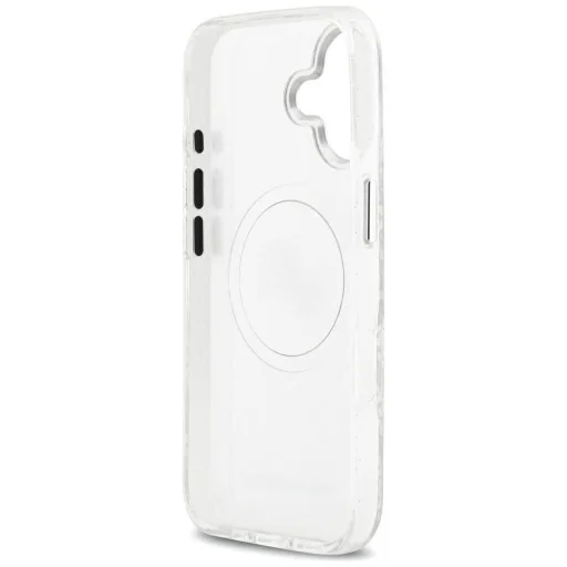 iPhone 17 Karl Lagerfeld IML Glitter Karl & Choupette Heads Logo MagSafe szürke tok - 7