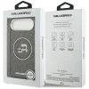 iPhone 17 Air Karl Lagerfeld IML Glitter Karl & Choupette Heads Logo MagSafe čierne puzdro thumbnail