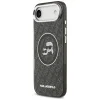 iPhone 17 Air Karl Lagerfeld IML Glitter Karl & Choupette Heads Logo MagSafe čierne puzdro thumbnail
