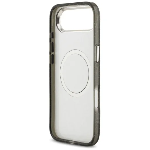 iPhone 17 Air Karl Lagerfeld IML Glitter Karl & Choupette Heads Logo MagSafe čierne puzdro - 7