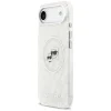 iPhone 17 Air Karl Lagerfeld IML Glitter Karl & Choupette fejek logó MagSafe szürke tok thumbnail