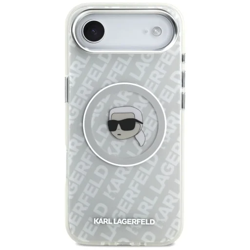 iPhone 17 Air Karl Lagerfeld IML Karl Head Logo MagSafe tok Szürke - 3