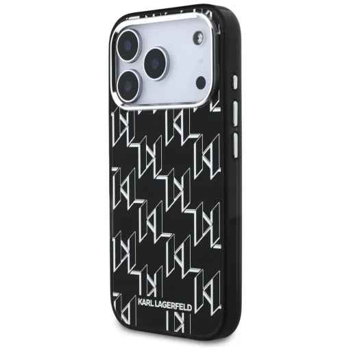 iPhone 17 Pro Max Karl Lagerfeld IML KL Monogram MagSafe tok Fekete - 8