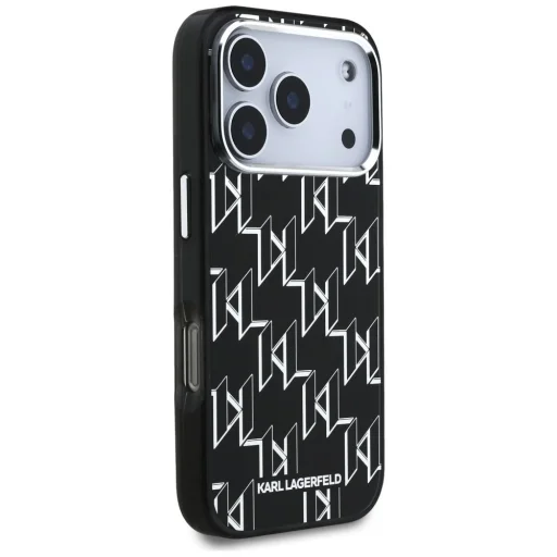 iPhone 17 Pro Max Karl Lagerfeld IML KL Monogram MagSafe tok Fekete - 6