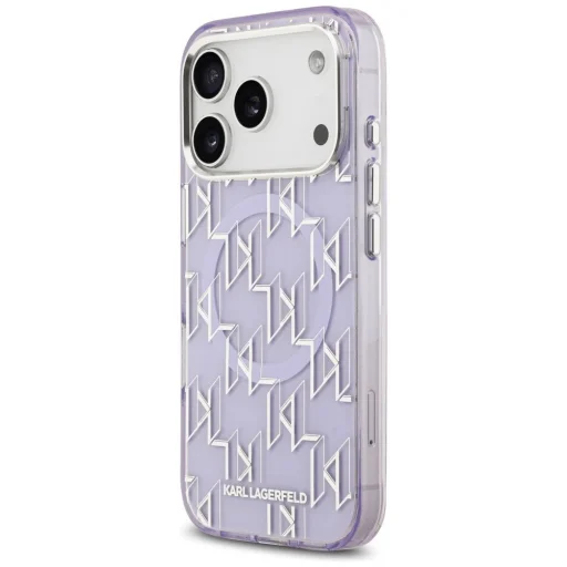 iPhone 17 Pro Karl Lagerfeld IML KL Monogram MagSafe tok Lila - 2