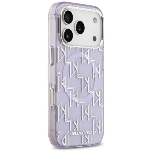 iPhone 17 Pro Karl Lagerfeld IML KL Monogram MagSafe tok Lila - 4