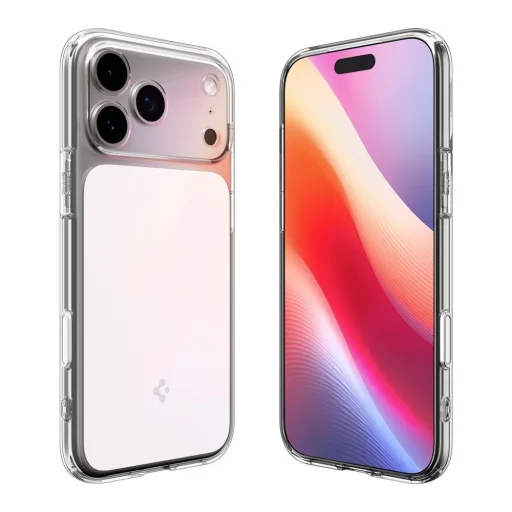 iPhone 17 Pro Spigen Ultra Hybrid "T" Magsafe fényes fehér tok - 7