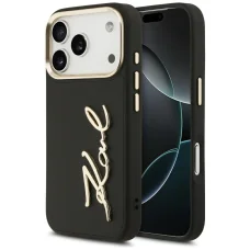 iPhone 17 Pro Karl Lagerfeld Karl Script Logo fekete tok