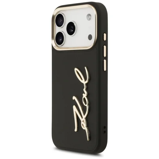 iPhone 17 Pro Karl Lagerfeld Karl Script Logo fekete tok - 2
