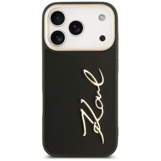 iPhone 17 Pro Karl Lagerfeld Karl Script Logo fekete tok - 3