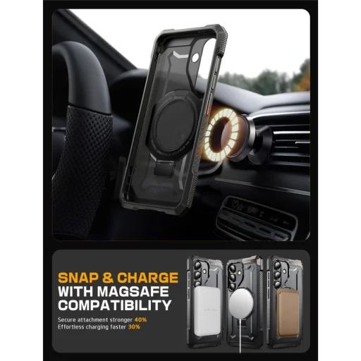 Galaxy S25 FE Supcase Ub Grip Mag Magsafe tok Fekete - 5