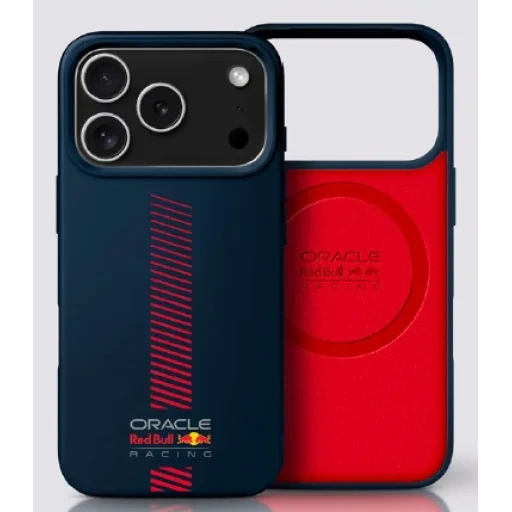 iPhone 17 Pro Max Red Bull Szilikon Powerbar MagSafe tok Sötétkék - 1