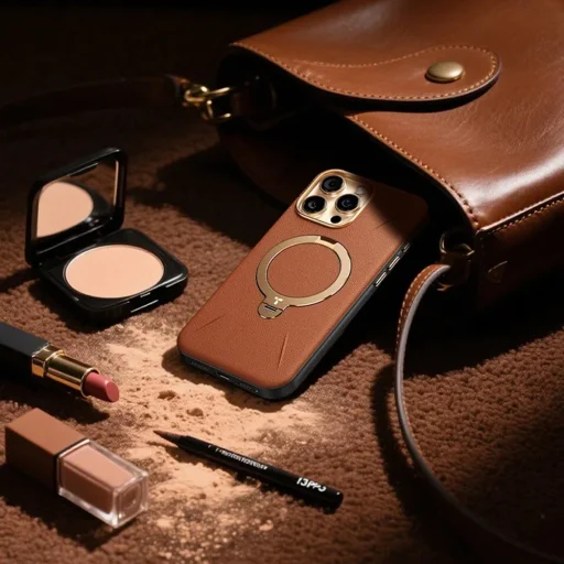 iPhone 17 Pro Torras QPRO Leather Series - Barna tok - 8