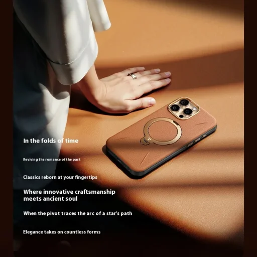 iPhone 17 Pro Torras QPRO Leather Series - Barna tok - 9