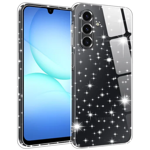 Samsung Galaxy A17 5G Techsuit SparkleSkin Series - Átlátszó tok - 1