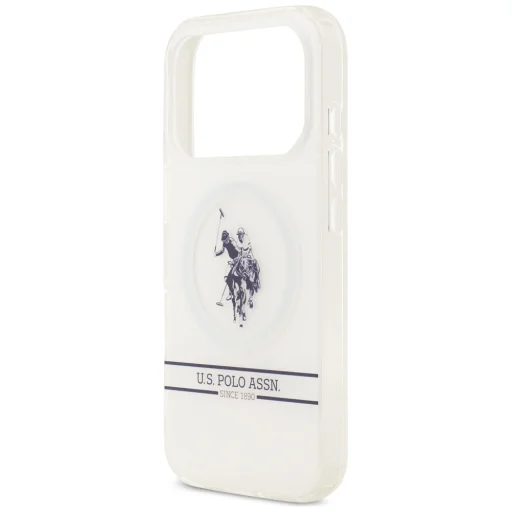 iPhone 17 Pro US Polo DH és alsó csíkozású logó MagSafe tok Fehér - 6