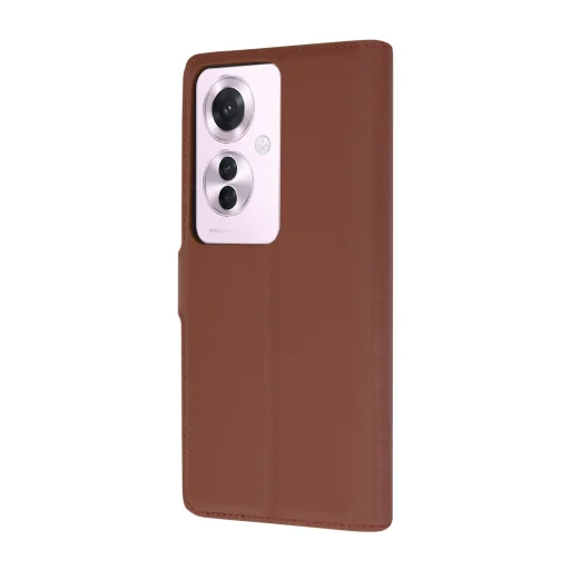 Oppo Reno11 F Barna Techsuit - Leather Folio tok - 5
