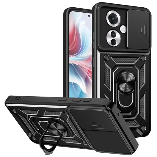 Oppo Reno11 F Techsuit CamShield Series Fekete tok - 1