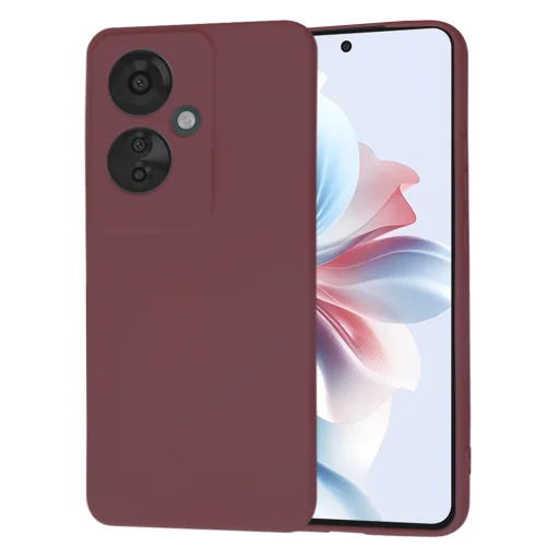 Oppo Reno11 F Plum Red Techsuit - SoftFlex tok - 1