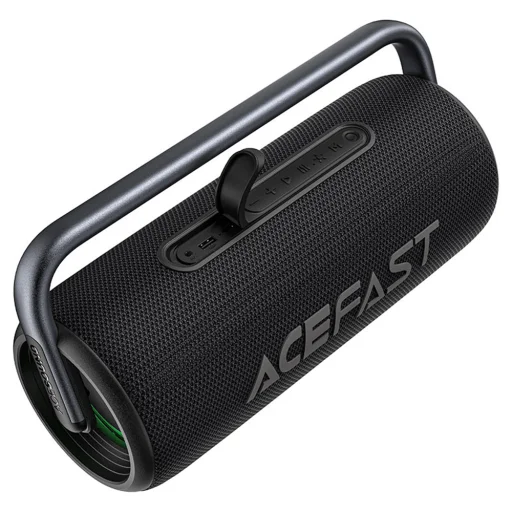 Vezeték nélküli hangszóró Acefast K2 Pro - Bluetooth 5.3, AUX, TF, RGB, kihangosító hívás, 4x hangszóró, 2x mélynyomó, IPX5, 9600mAh - Fekete - 3