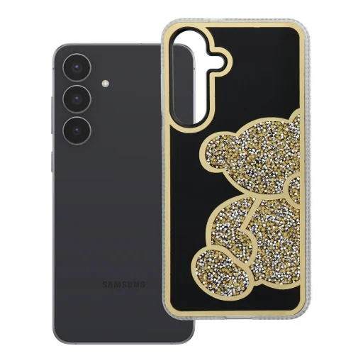 Zlatý kryt Samsung Galaxy S25 FE Teddy Bear - 9