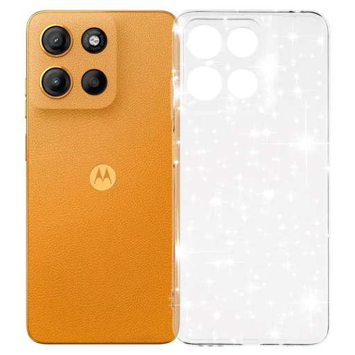 Motorola Moto G15 / G15 Power Techsuit SparkleSkin Series - Átlátszó tok - 1