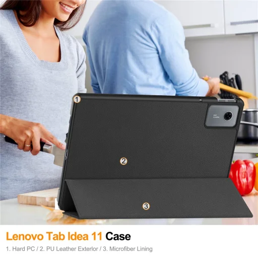 Lenovo Idea Tab 11 Techsuit FoldPro Fekete tok - 6