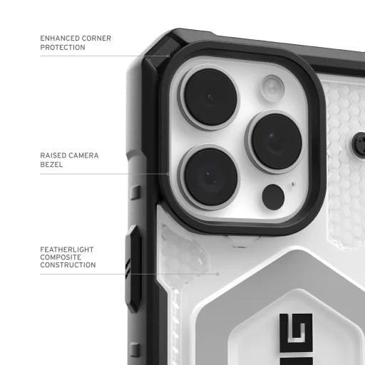 iPhone 17 Pro Max UAG - Pathfinder Clear MagSafe - Ice tok - 3