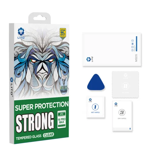 iPhone 17 Pro Max Lito D+ Max Strong - Fekete üvegfólia - 12