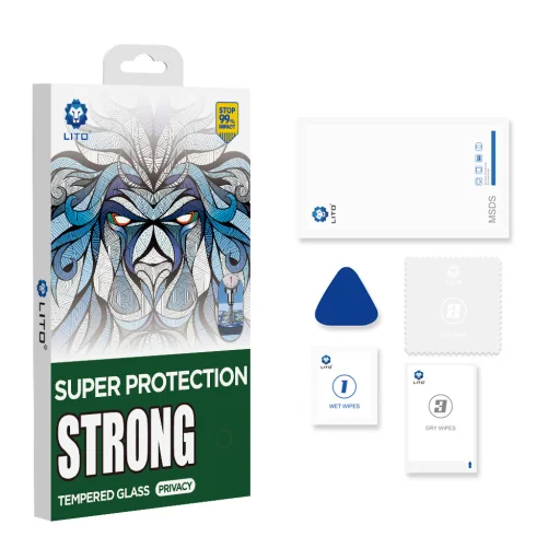Apple iPhone 17 Pro Max Lito D+ Max Strong Privacy Fekete üvegfólia - 13