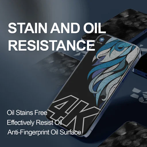 iPhone 17 Pro D+ Max 4K Privacy - Lito - Fekete üvegfólia - 6