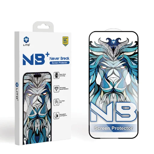 iPhone 17 Pro Fekete Lito NB kijelzővédő üvegfólia - 13